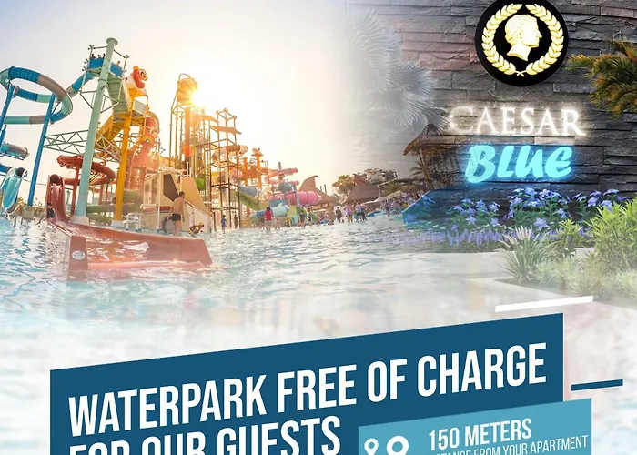 Happy Vacation With Water Park For Kids In Caesar Blue Resort, Lunch 4 Pm, Gym, Heated Pool, Sauna And Jacuzzi 아파트